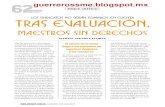 Toque Crítico de Martín Esparza Flores: TRAS EVALUACIÓN, MAESTROS SIN DERECHOS