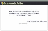Proceso de Cumbres de las Américas y participación de la Sociedad Civil