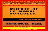 Libro no 578 muerte de la moral burguesa berl, emmanuel colección e o enero 11 de 2014