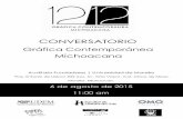 Programa Conversatorio "Gráfica Contemporánea Michoacana"