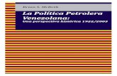 La Política Petrolera Venezolana: Una perspectiva histórica 1922/2005