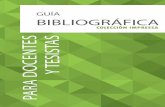 Guía bibliográfica para docentes y tesistas: colección impresa