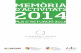 Memòria d'Activitats 2014 - La Fundació Rubricatus