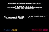 ERIPA 2015 - Boletín Informativo Nº 1