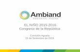 El Niño 2015-2016, estado actual