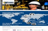 I Foro Internacional en Gestión de Cultura, Liderazgo y Conductas en Seguridad 2014