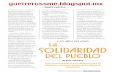 Toque Crítico de Martín Esparza Flores: LA SOLIDARIDAD DEL PUEBLO