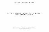 El Olvido Está Lleno De Memoria  -   Mario Benedetti