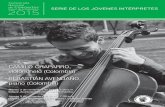 CAMILO CHAPARRO, violonchelo (Colombia) SEBASTIÁN AVENDAÑO, piano (Colombia)