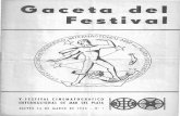 6º Festival - Gaceta Día 1 - 14 de marzo de 1963