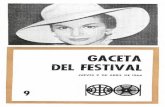 7º Festival - Gaceta Día 9 - 9 de abril de 1964