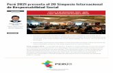 Perú 2021 presenta el 20 Simposio Internacional de RS