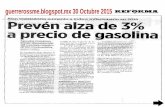 Noticias del Sector Energético 30 Octubre 2015