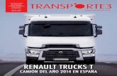 Revista Transporte 3, Núm. 393 - marzo 2014 - Suplemento Renault Trucks T, Camión del Año 2014