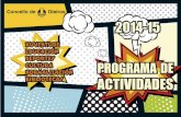 Programa de actividades curso 2014 2015