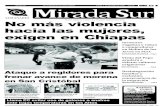 NO MÁS VIOLENCIA HACIA LAS MUJERES, EXIGEN EN CHIAPAS