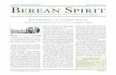 Berean Spirit no 12