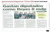 Gastan diputados como Reyes 8 mdp| Los ocho millones del Cuau