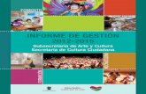Informe de gestión Subecretaría Arte y Cultura 2012 - 2015