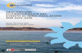 Descripción Oceanográfica del Evento El Niño Oscilación Sur 2015 - 2016