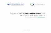 Índice de Percepción de la Corrupción 2015: Enfoque para México.