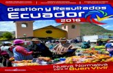 Gestión y Resultados Ecuador 2016.