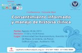 Conferencia Consentimiento informado y manejo de historia clínica * Capítulo Valle del Cauca