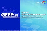 Guía de Eficiencia Energética para Establecimiento de Salud - GEEESal
