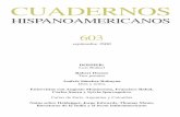 Cuadernos hispanoamericanos 603