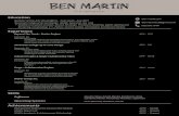 Ben Martin - Resume - 2016