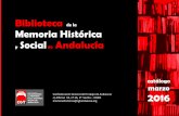 Catálogo de la Biblioteca de la Memoria Histórica y Social de Andalucía (marzo de 2016)