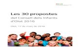 Les 30 propostes dels infants d'Olot 2016