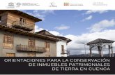 Orientaciones para la conservacion de inmuebles patrimoniales de tierra en Cuenca