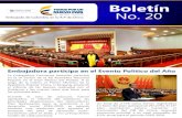 Boletín No. 20 Embajada de Colombia en la R.P. China