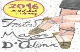 Programa Festa Major Òdena 2016
