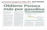 Obtiene Pemex más por gasolina| Importa Pemex gasolina de baja calidad