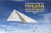 Poemas ganadores. XX Certamen de Poesía para Escolares "Poetas del 27" 2016