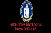 OPERACIONES PSICOLÓGICAS ABIERTAS  DIRECTIVA DOD 3321 1 s