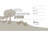 Memoria de medio ambiente. Año 2008