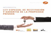 Ley Especial de restitución y garantía de la propiedad privada