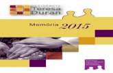 Memòria funcional Residència Teresa Duran 2015