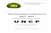Plan Estratégico Institucional 2015 - 2021
