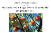 Juan Orrego Salas Variaciones Y Fuga sobre el tema de un pregón ...