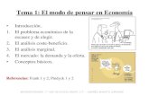 Tema 1: El modo de pensar en Economía - uam.es