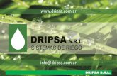 DRIPSA S.R.L. Sistemas de riego