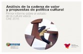 Análisis de la cadena de valor y propuestas de política cultural (2015)