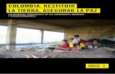 COLOMBIA: RESTITUIR LA TIERRA, ASEGURAR LA PAZ