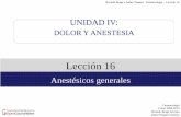 lección 16. anestésicos generales.