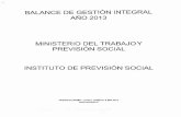 Page 1 BALANCE DE GESTIÓN INTEGRAL AÑO 2013 MINISTERIO ...