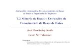 T.2 Minería de Datos y Extracción de Conocimiento de Bases de ...